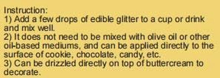 Glitter comestibil, 5 grame