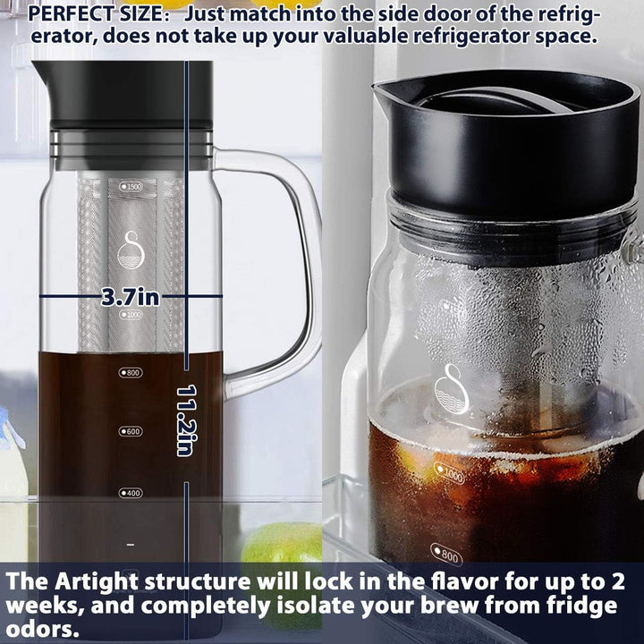 SAMBANGAN Cold Brew Coffee Maker, filtru de cafea Cold Brew Coffee Maker
