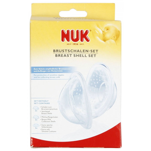 NUK Brustschalen-Set, 6-Teiliges Komplett-Set