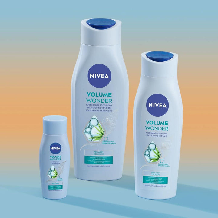 NIVEA Volume Wonder Șampon de întărire, șampon de volum, 50 ml