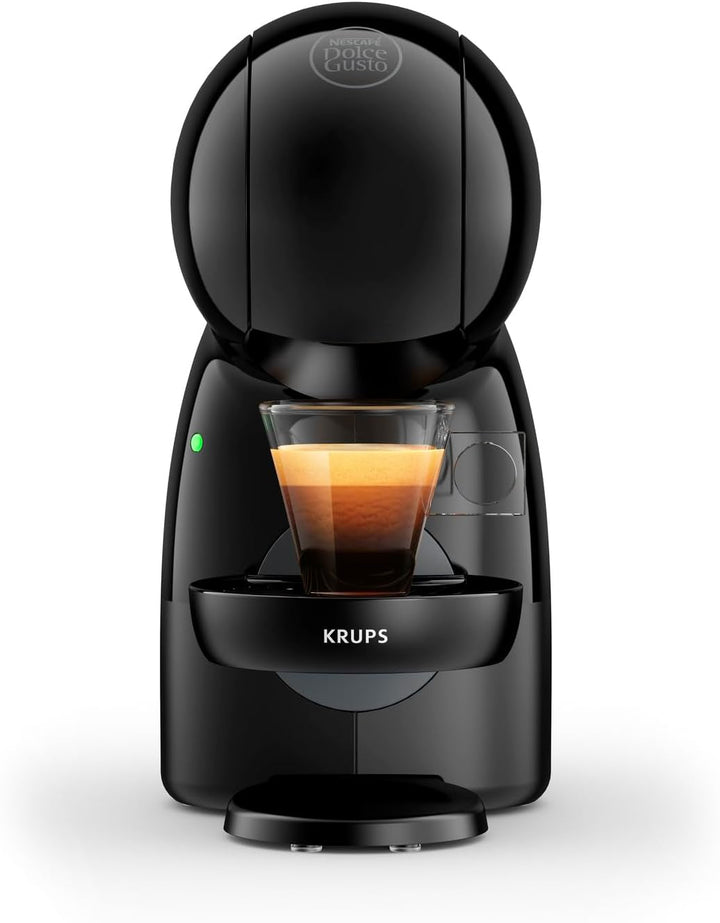 NESCAFÉ Dolce Gusto Piccolo XS by KRUPS, Aparat de cafea cu capsule, 15 bar, Rezervor de apă 0.8L, Mod de economisire a energiei, Se potrivește în orice bucătărie datorită amprentei reduse, Băuturi calde și reci, Antracit, KP1A3B