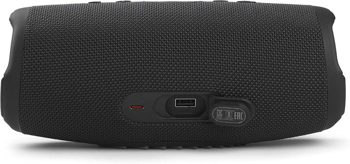 Difuzor Bluetooth JBL Charge 5 negru - Boombox portabil, rezistent la apă, cu power bank integrat - O încărcare a bateriei pentru până la 20 de ore de muzică fără fir