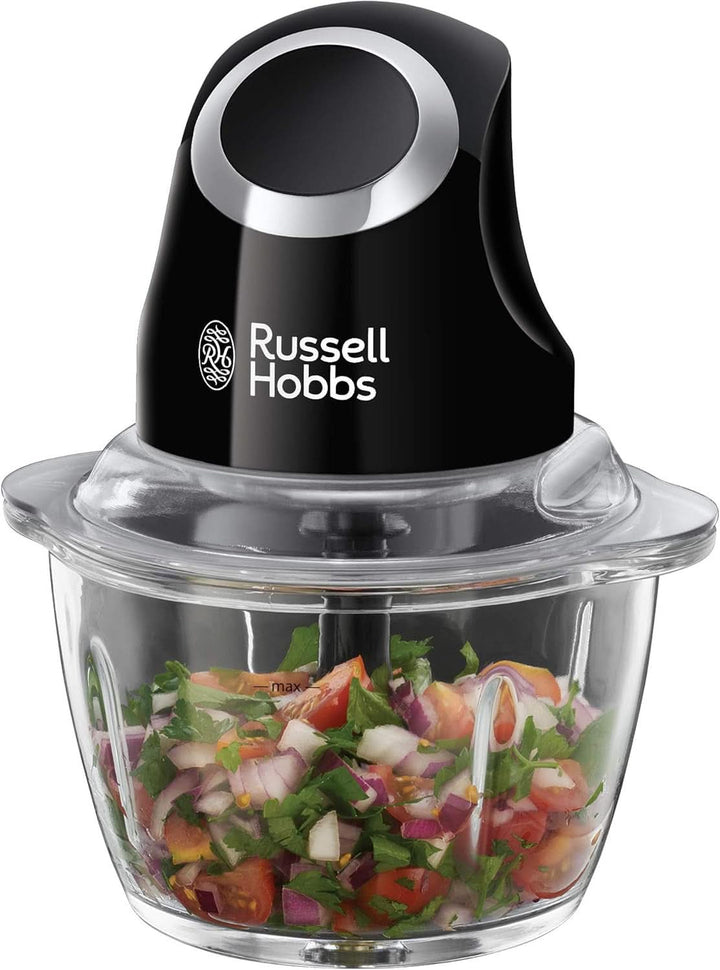 Russell Hobbs Standmixer [1,5L Glasbehälter] Matt Schwarz (Starker 0.9PS Motor, Impuls-/Ice-Crush-Funktion, Edelstahlmesser, Bpa-Frei Mixer, Elektrischer Zerkleinerer, Smoothie-Maker) 24722-56