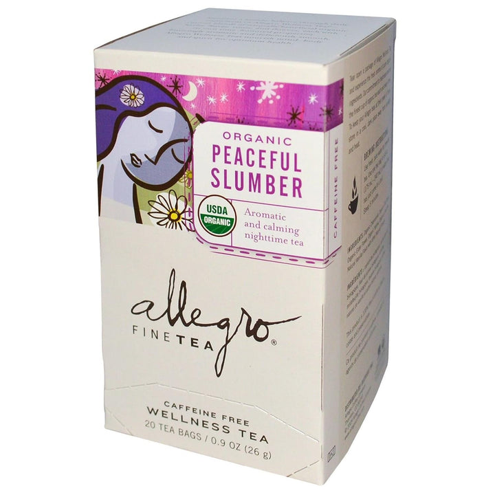 Allegro Tea, Organic Peaceful Slumber Tea Bags, 20 Ct Tea USA Naty Shop Default Title