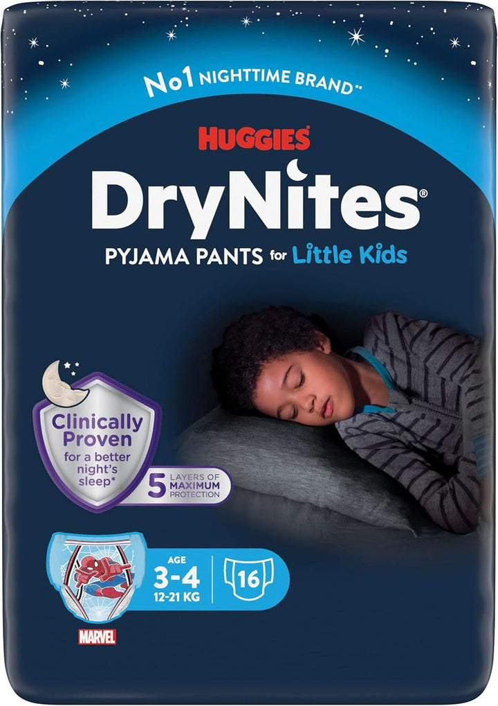 Huggies Drynites Nachtwindeln Bei Bettnässen, Für Jungen Ab 13 Bis Ca. 17 Jahre (48-60 KG), 33 Stück (3X11), Jumbo-Monatspack, Windel-Pants XL