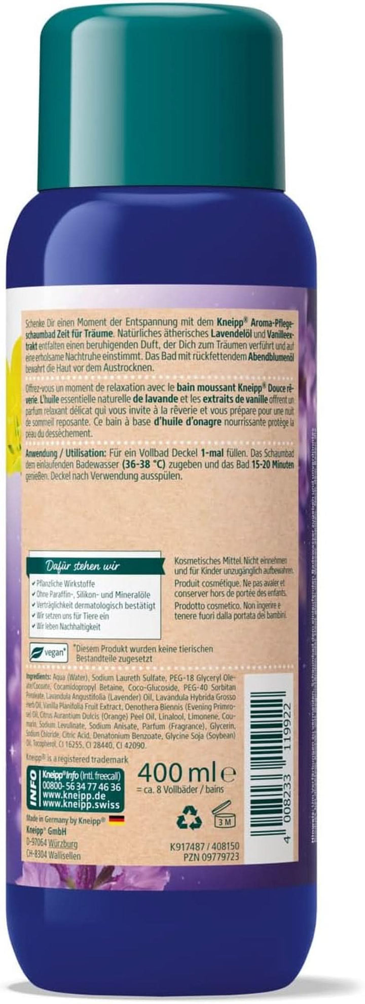 Kneipp Aroma, aditiv de baie, lavanda si vanilie, 400 ml