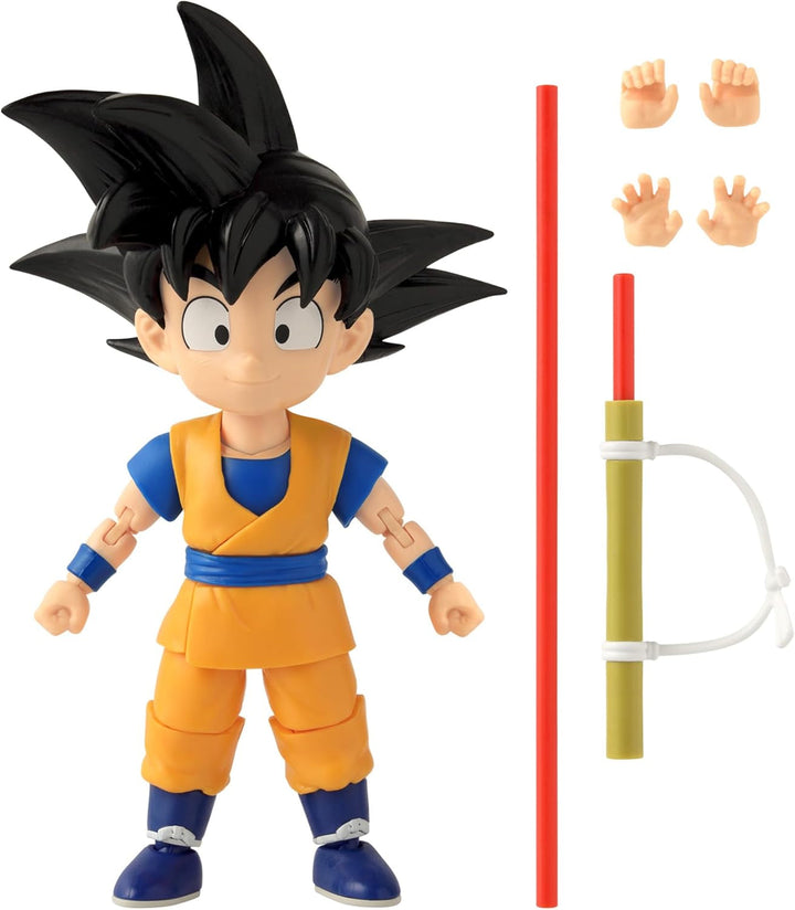 BANDAI - Dragon Ball Daima Kid Goku - Figură Dragon Star 17 cm - Figură Kid Goku cu accesorii - Licență oficială Dragon Ball - Figură mini Goku mobilă - Jucărie de la 4 ani - 40735