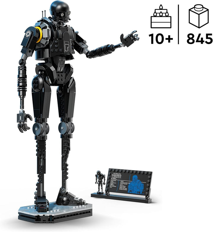 LEGO Star Wars 75434 Security Droid K-2SO - Construiește și expune figura, jucărie de construcție, model de colecție cu panou informativ - Cadou pentru băieți, fete și adulți fani Andor
