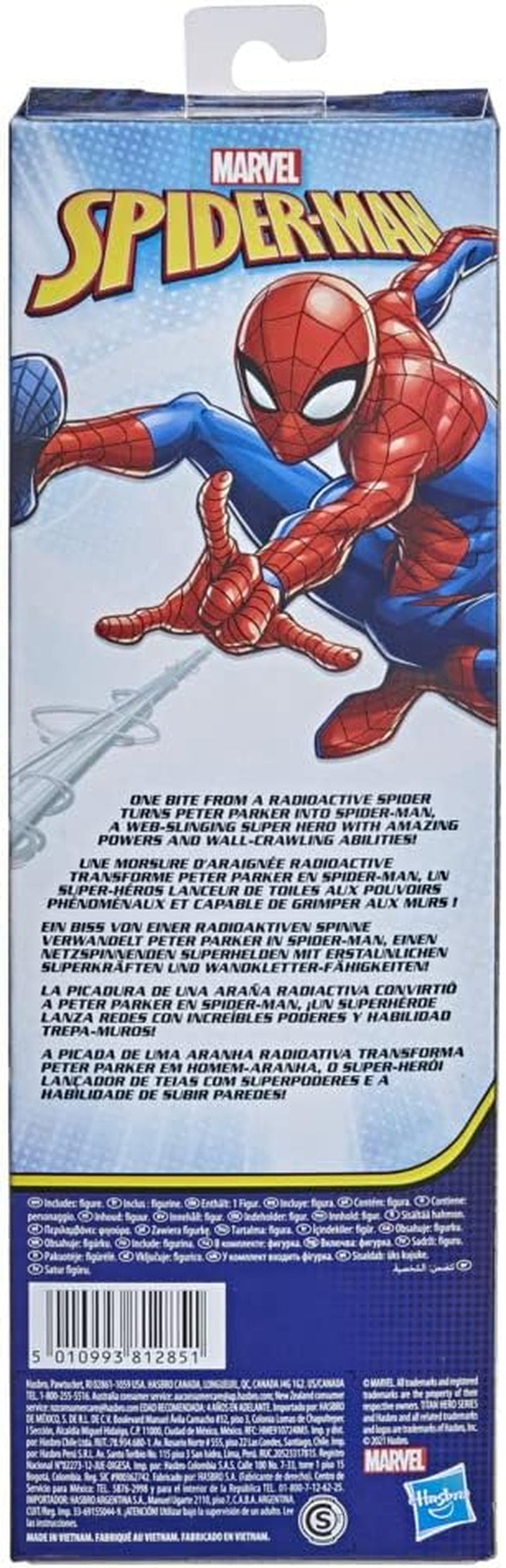 Marvel Titan Hero Series Spider-Man Action Figure, supererou înalt de 30 cm, cu membre mobile, compatibil cu alte jucării Spider-Man, pentru copii de peste 5 ani