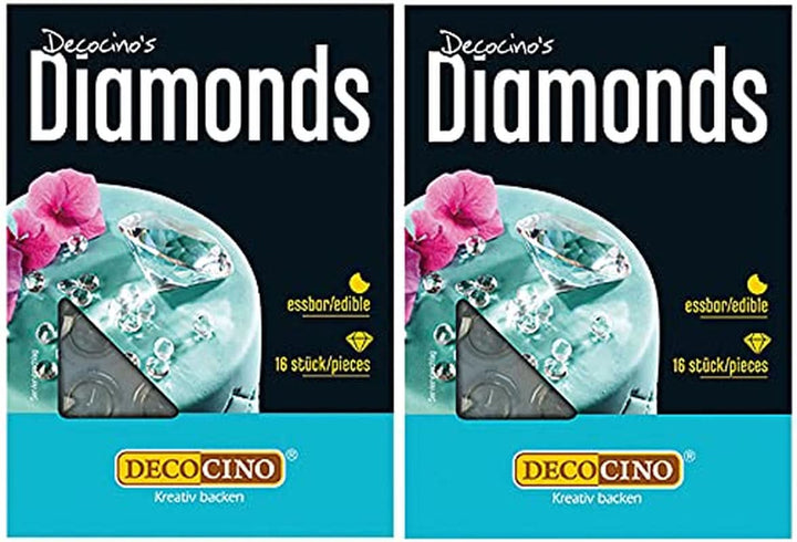 Diamante comestibile Decocino, 2 x 16 bucati