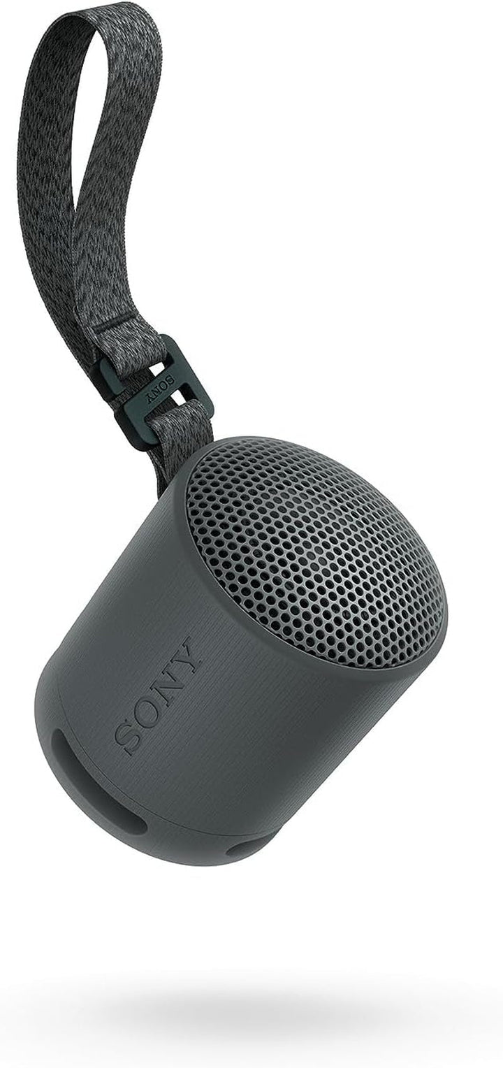 Sony SRS-XB100 - Difuzor Bluetooth wireless, portabil, ușor, compact, în aer liber, de călătorie, durabil, rezistent la apă și praf IP67, baterie de 16 ore, curea de transport, mâini libere, negru