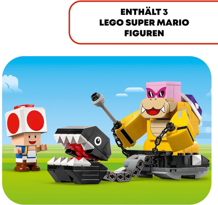 LEGO Super Mario Înfruntare cu Roy la Palatul Ciupercilor, set de aventură cu personaje Nintendo, cadou pentru fete, băieți și gameri de la 7 ani 71435