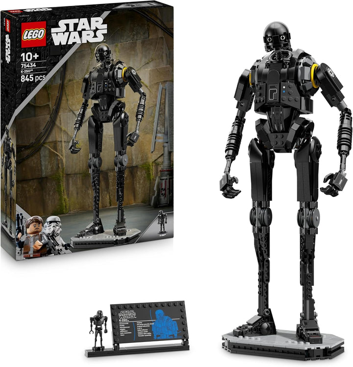 LEGO Star Wars 75434 Security Droid K-2SO - Construiește și expune figura, jucărie de construcție, model de colecție cu panou informativ - Cadou pentru băieți, fete și adulți fani Andor