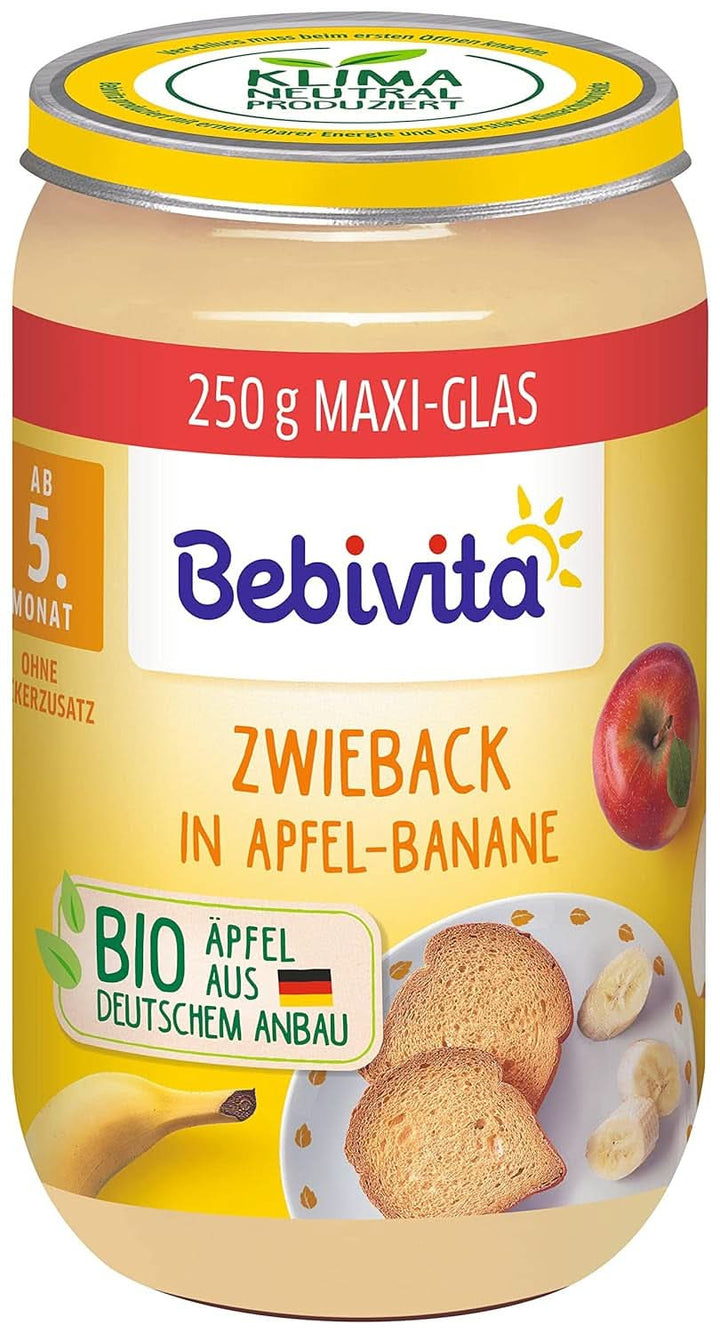 Frucht & Getreide Zwieback in Apfel-Banane, 6Er Pack (6 X 250 G)