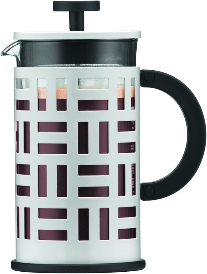 Bodum Cafetière Ã€ Piston, 1.0 L, Acier Laqué Cafetieră Eileen, 8 cești, 1.0 L, 963.9 G, negru, oțel inoxidabil, 1 litru