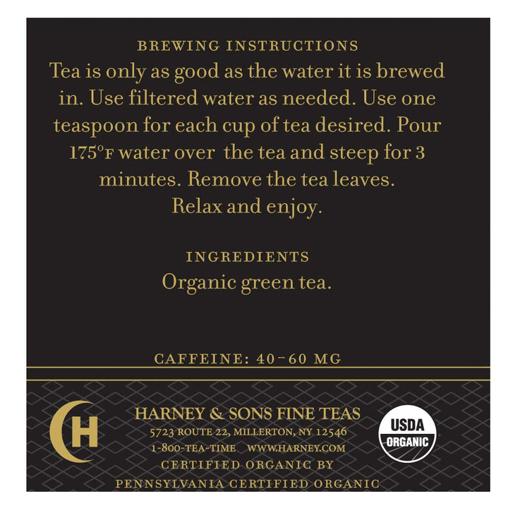 Organic Gunpowder Green, Loose Leaf 8 Ounce Tin Tea USA Naty Shop