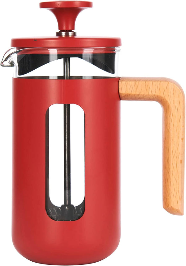 La Cafetière Pisa filtru de cafea din oțel inoxidabil, pentru 3 cești, roșu, în cutie cadou