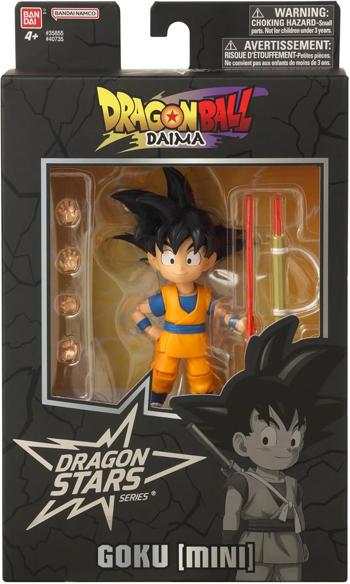 BANDAI - Dragon Ball Daima Kid Goku - Figură Dragon Star 17 cm - Figură Kid Goku cu accesorii - Licență oficială Dragon Ball - Figură mini Goku mobilă - Jucărie de la 4 ani - 40735