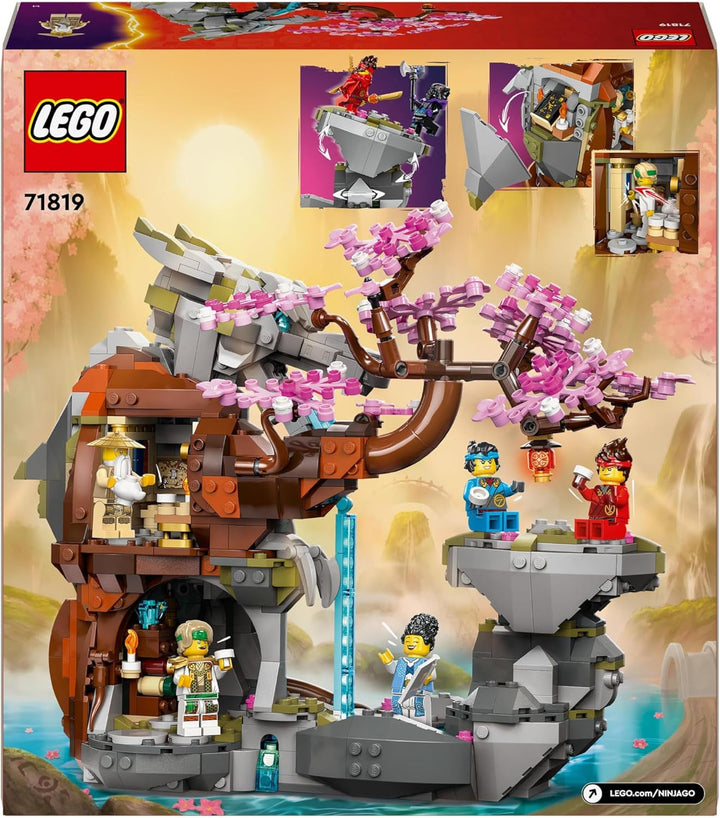 Jucărie LEGO NINJAGO Dragon Stone Temple Dragon cu 6 figuri Ninja, set mare de construit, jucat și expus, cadou de ziua de naștere pentru băieți și fete 13+ 71819