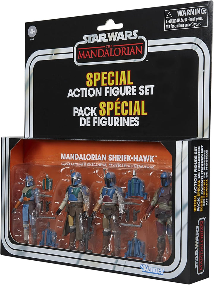 Star Wars Colecția Vintage Mandalorian Shriek-Hawk, 4-Pack Mandalorian, Scala 9.5 Cm