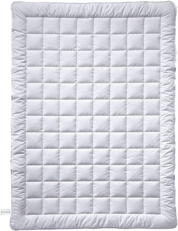 Plapumă Billerbeck Vanessa Superlight - plapumă de vară - 155 X 220 Cm - plapumă de bumbac, plapumă răcoritoare, plapumă ușoară de vară - 100 % bumbac, alb