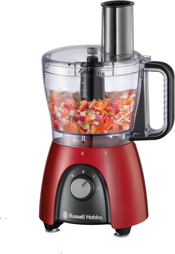 Russell Hobbs Standmixer [1,5L Glasbehälter] Desire Rot (Starker 0.9PS Motor, Impuls-/Ice-Crush-Funktion, Edelstahlmesser, Bpa-Frei Mixer, Elektrischer Zerkleinerer, Smoothie-Maker) 24720-56