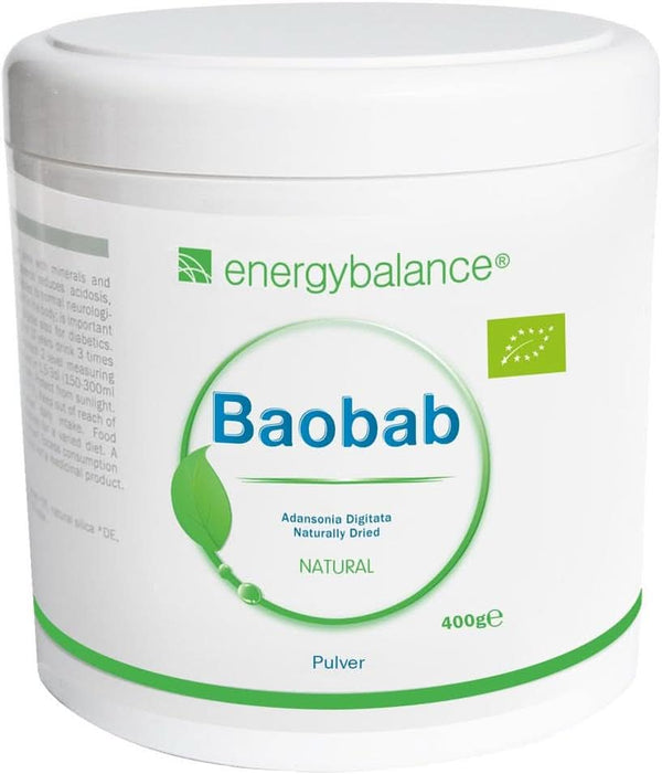 Baobab pulbere organică - vitamina C, calciu, magneziu, potasiu, 400 grame