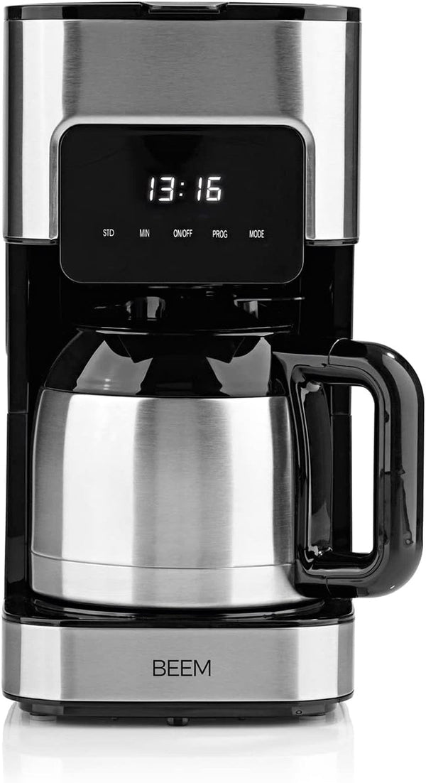 BEEM FRESH-AROMA-TOUCH filtru de cafea - Termo | Oțel inoxidabil | Ulcior termo de 1 L | Cronometru de 24 de ore | 800 W | Afișaj tactil | Pentru 4-8 cești