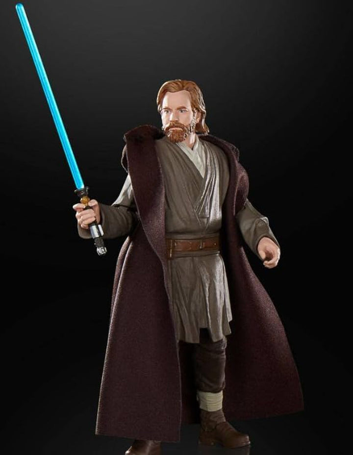 Star Wars Hasbro Star WarSeria neagră Obi-Wan Kenobi (Jabiim), 15 Cm Figura de acțiune mare Obi-Wan Kenobi, Multi, F7098