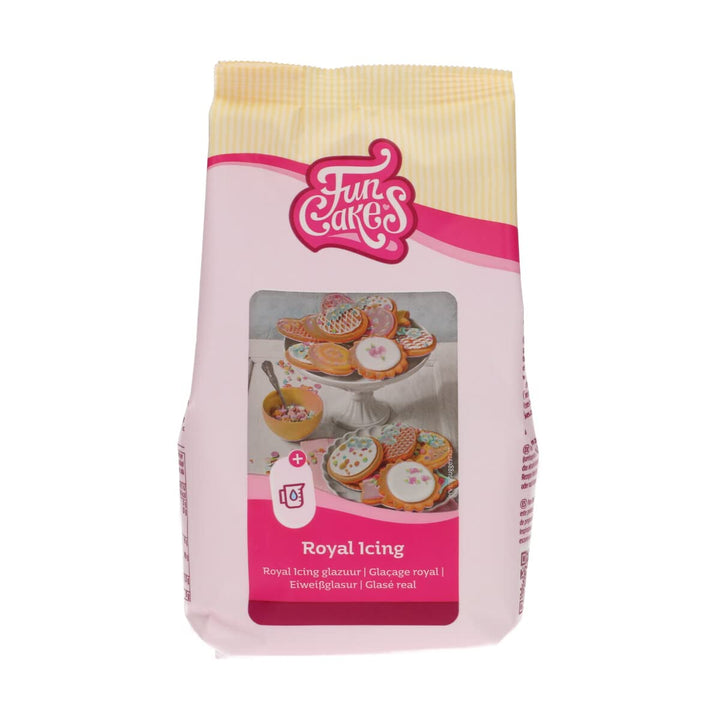 Funcakes Mix Für Royal Icing, Einfach Zu Verwenden, Zum Dekorieren Von Kuchen Und Keksen, Schöne Glasur, Nur Wasser Hinzufügen, Halal., 450 G