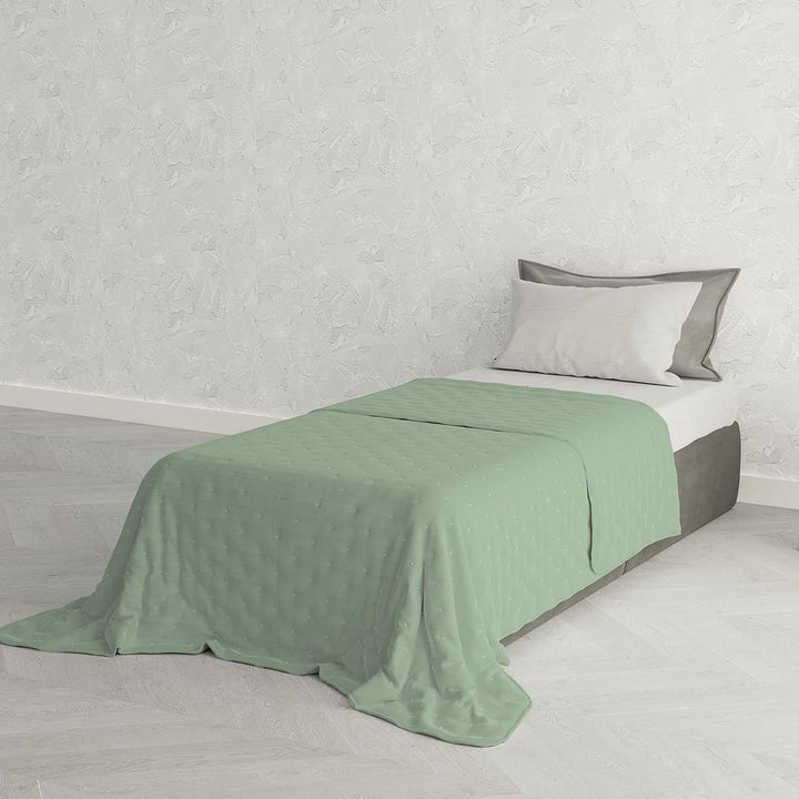 Plapumă elegantă de vară, matlasată, verde, 170 X 250 cm