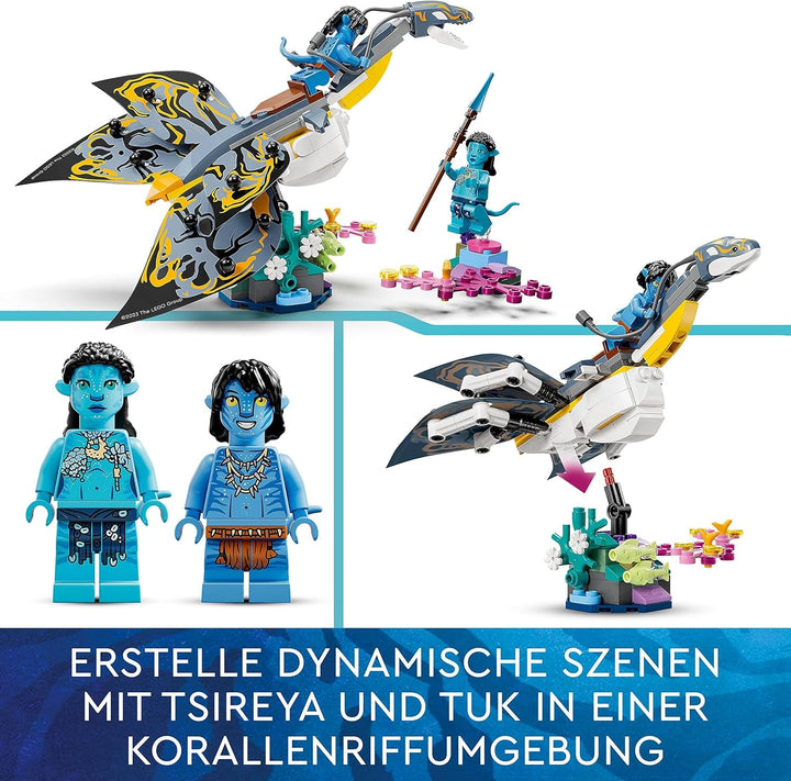 LEGO Avatar Descoperirea lui Ilu, Calea Apei Jucărie construibilă cu figură subacvatică, Pandora Set de colecție pentru copii și fani ai filmelor de la 8 ani în sus 75575