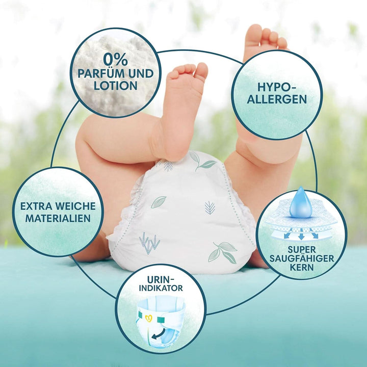 Pampers Harmonie Baby scutece mărimea 1, 180 scutece, 2Kg-5Kg