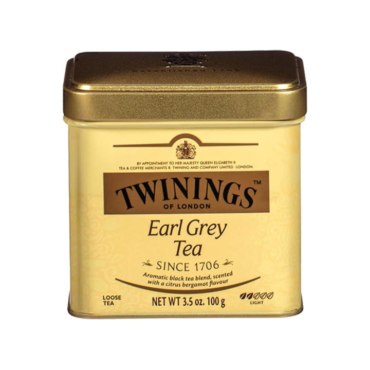Earl Grey Loose Black Tea Tin, 3.53 Ounce Tin (Pack of 1), Flavoured with Citrus and Bergamot, Caffeinated, Enjoy Hot or Iced Tea USA Naty Shop Earl Grey 3.53 Ounce (Pack Of 1)