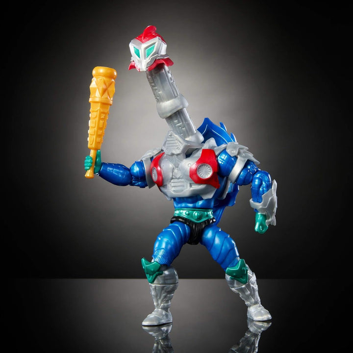 Masters of the Universe Origins Turtles of Grayskull Mekaneck Reptile Wars Movable Action Figure, Teenage Mutant Ninja And MOTU Crossover Hero Toy, JBN00, [Multicolor]