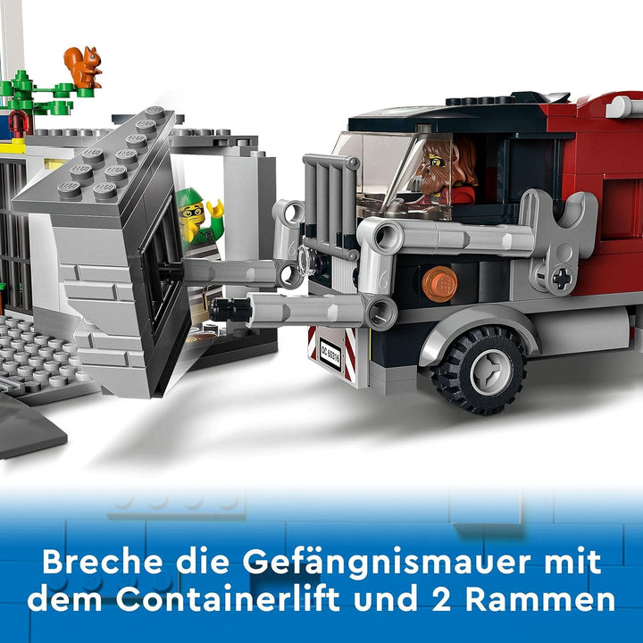 Stație de poliție LEGO 60316 City cu mașină de poliție, mașină Mill și elicopter, clădire construibilă cu 3 figuri, jucărie de poliție pentru băieți și fete de la 6 ani, cadou pentru copii