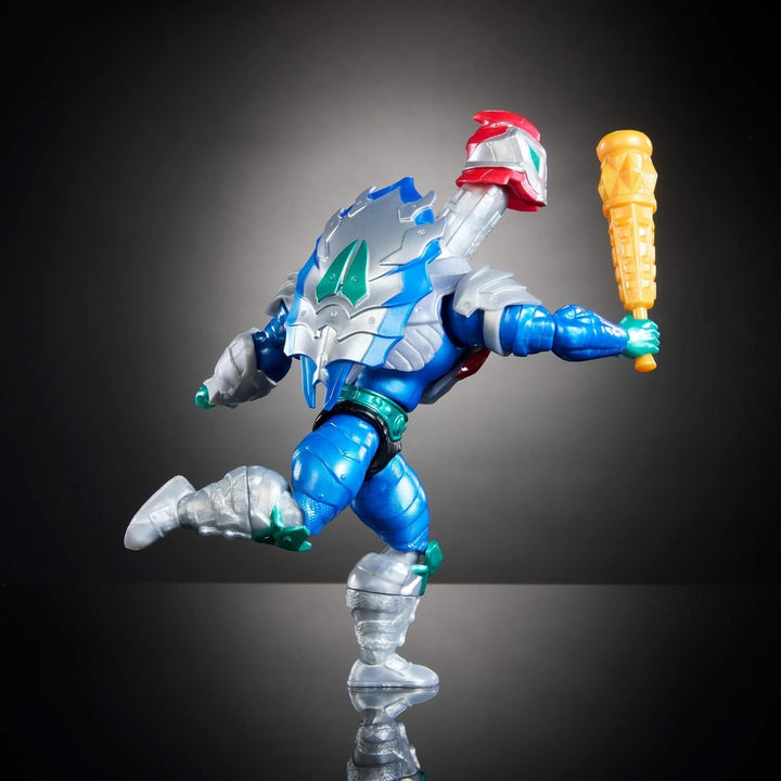 Masters of the Universe Origins Turtles of Grayskull Mekaneck Reptile Wars Movable Action Figure, Teenage Mutant Ninja And MOTU Crossover Hero Toy, JBN00, [Multicolor]