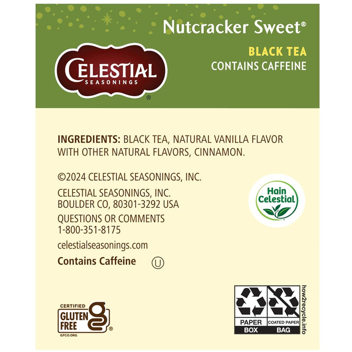 Nutcracker Sweet Black Tea, 18 Count Tea USA Naty Shop