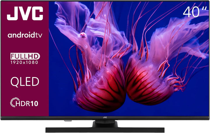 JVC QLED TV 40 Zoll Fernseher Full HD Android Smart TV (HDR, Triple-Tuner, Bluetooth) LT-40VQF545A