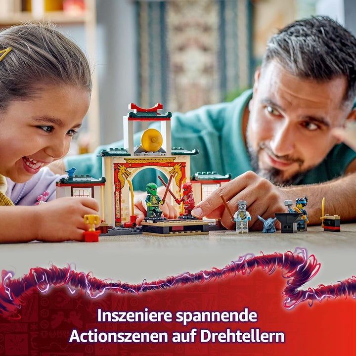LEGO NINJAGO Spinjitzu Templul Ninja - Playset cu 4 minifigurine și 1 figurină dragon - Set de construcție - Cadou de Crăciun sau aniversare pentru băieți și fete de la 4 ani 71831