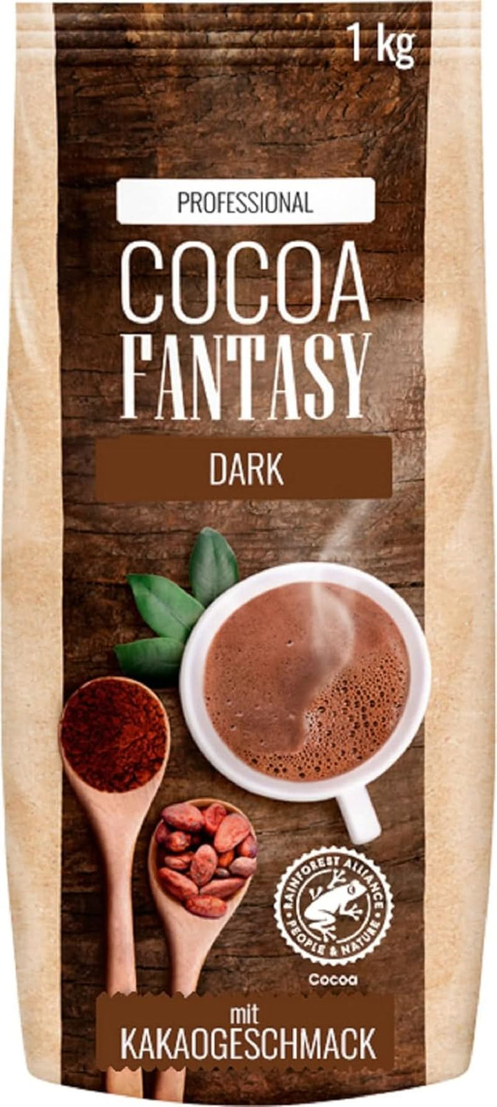 Cocoa Fantasy Hot Choc Powder, 1 kg pudră de cacao pentru ciocolată caldă, 15% conținut de cacao