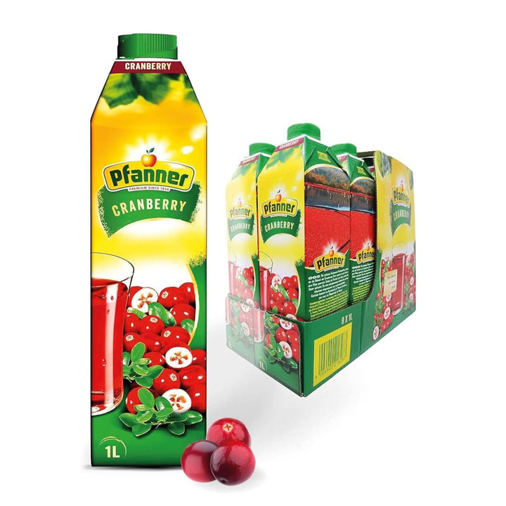 Pfanner Nectar de fructe cu căpșuni (8 X 1 litru) - 30 % conținut de fructe - băutură de căpșuni