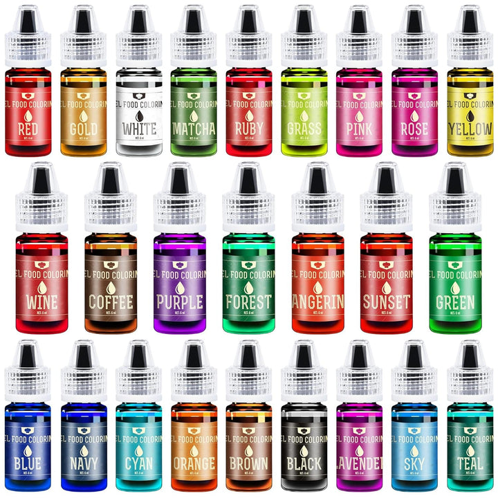 Lebensmittelfarbe Gel - 150G Konzentrierte Gel Lebensmittel Farben Zum Backen, Kuchen Dekorieren, Kekse Und Macaron - Zuckerfrei Food Coloring Für Getränken, Osterei, DIY Seifen Und Basteln (Weiß)