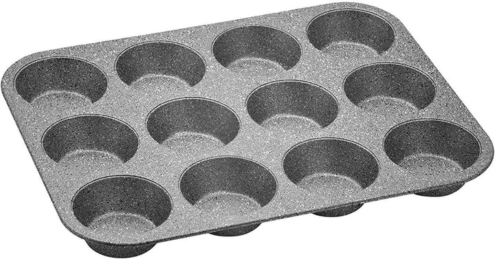 Bakeware PETRAVERA Backform Für Muffins 12 STK Grau