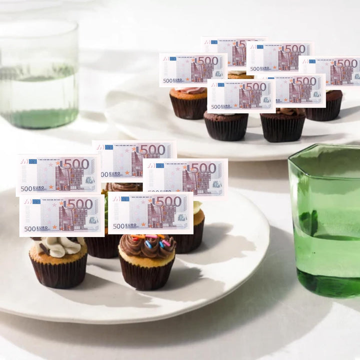 Set 5 decoratiuni comestibile din vafa de napolitana Decoratiuni din Pasta de Zahar nati