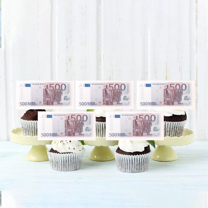 Set 5 decoratiuni comestibile din vafa de napolitana Decoratiuni din Pasta de Zahar nati