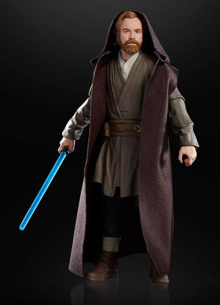 Star Wars Hasbro Star WarSeria neagră Obi-Wan Kenobi (Jabiim), 15 Cm Figura de acțiune mare Obi-Wan Kenobi, Multi, F7098