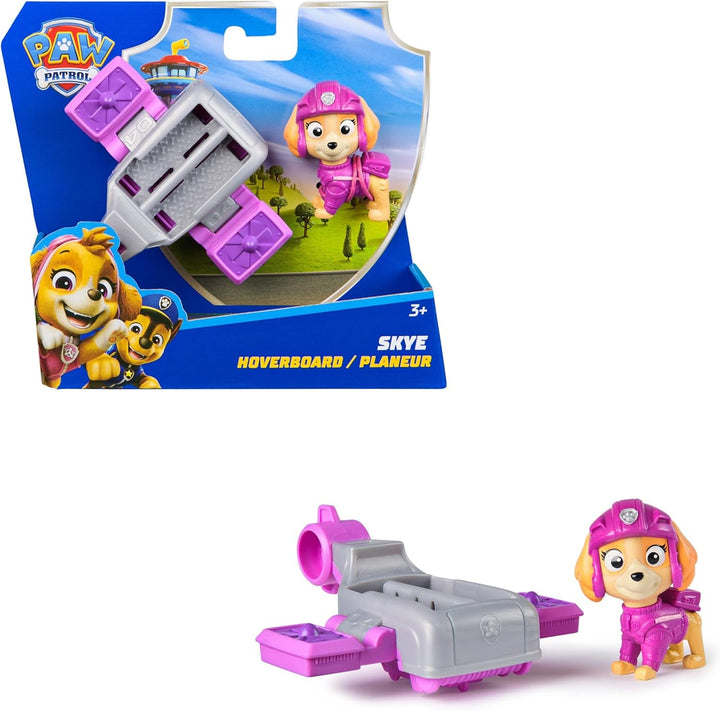 PAW PATROL, Chase Action Pup, figurină de joacă cu mini avion de salvare cu aripi pliabile, jucărie pentru copii începând cu vârsta de 3 ani