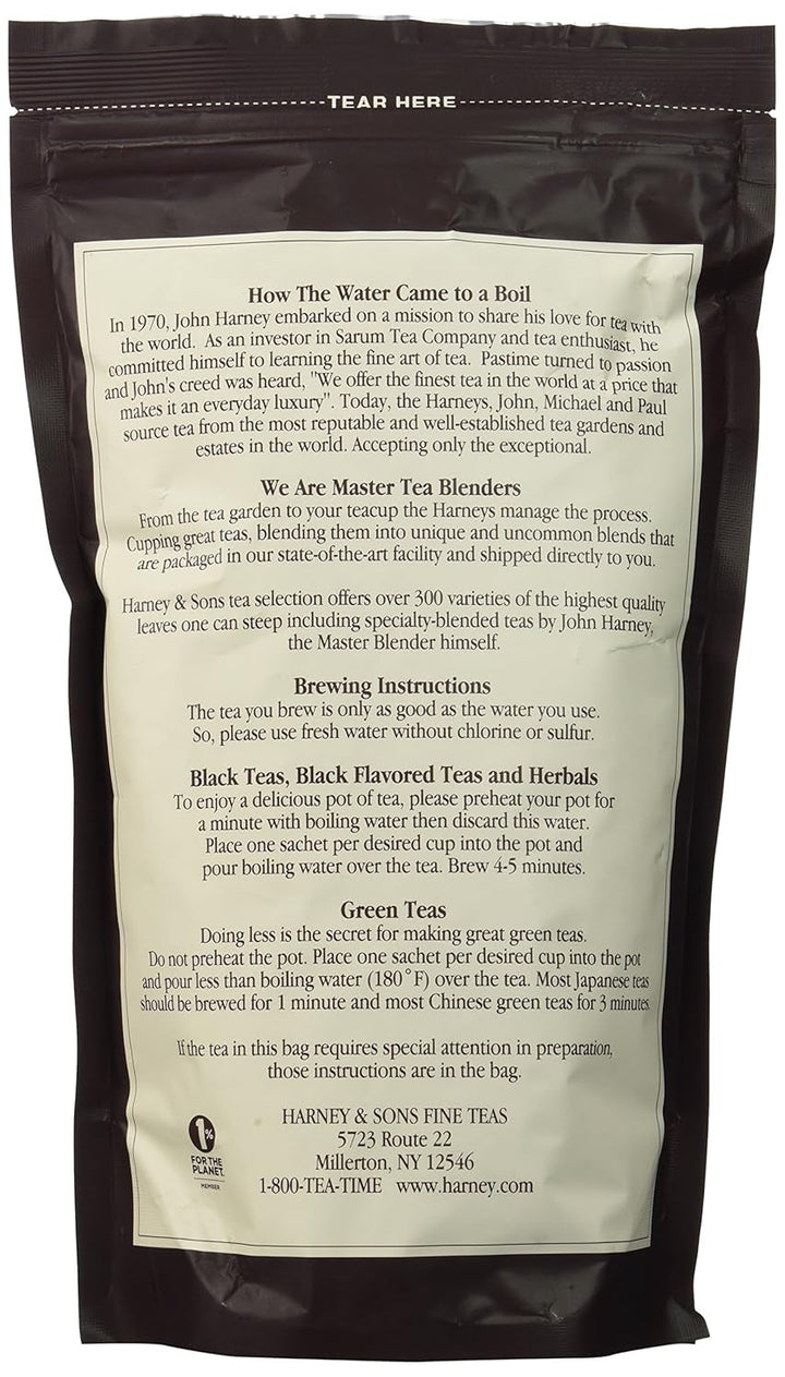 Bag of Sachets, Green Hot Cinnamon Spice 50 Count Tea USA Naty Shop
