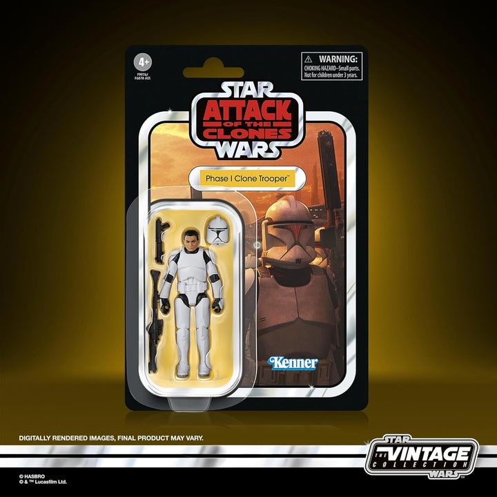 Star Wars Vintage Collection Phase I Clone Trooper Action Figure (9.5 cm) Star Wars: Atacul clonelor